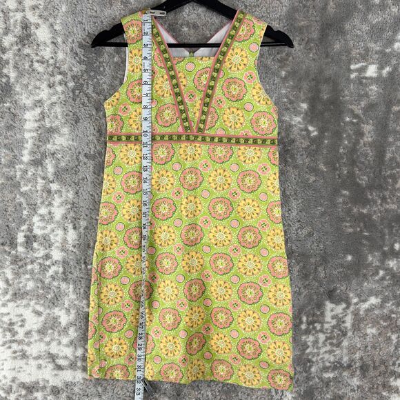 KC Parker Girls Sz 14 Floral Print Spring Shift Dress Sleeveless Easter Summer - Picture 2 of 11